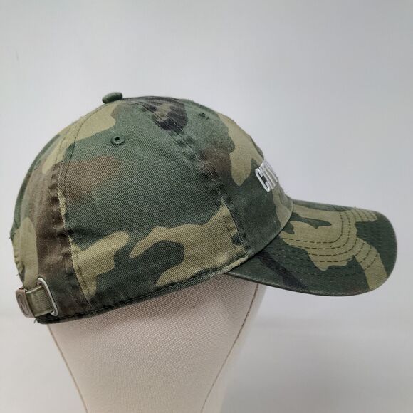 Newhattan Men's Slideback Hat Camo Green OSFA Embroidered City On a Hill Logo - Picture 4 of 7